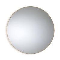 Зеркало Круглое из металла  70 см Uyova единый размер желтый LA REDOUTE INTERIEURS  фото, kupilegko.ru